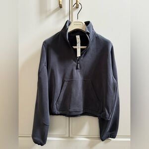 Lululemon half zip black long sleeve top in size small, women’s. Like brand new.
